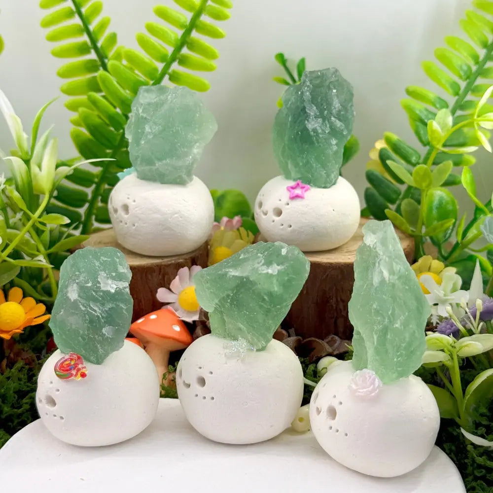 A Fresh Unobtrusive Green Fluorite Crystal Pet Shinepurity