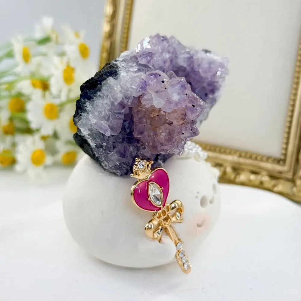 Amethyst Crystal Pet A Tiny Buddy Nestled in Amethyst Shinepurity