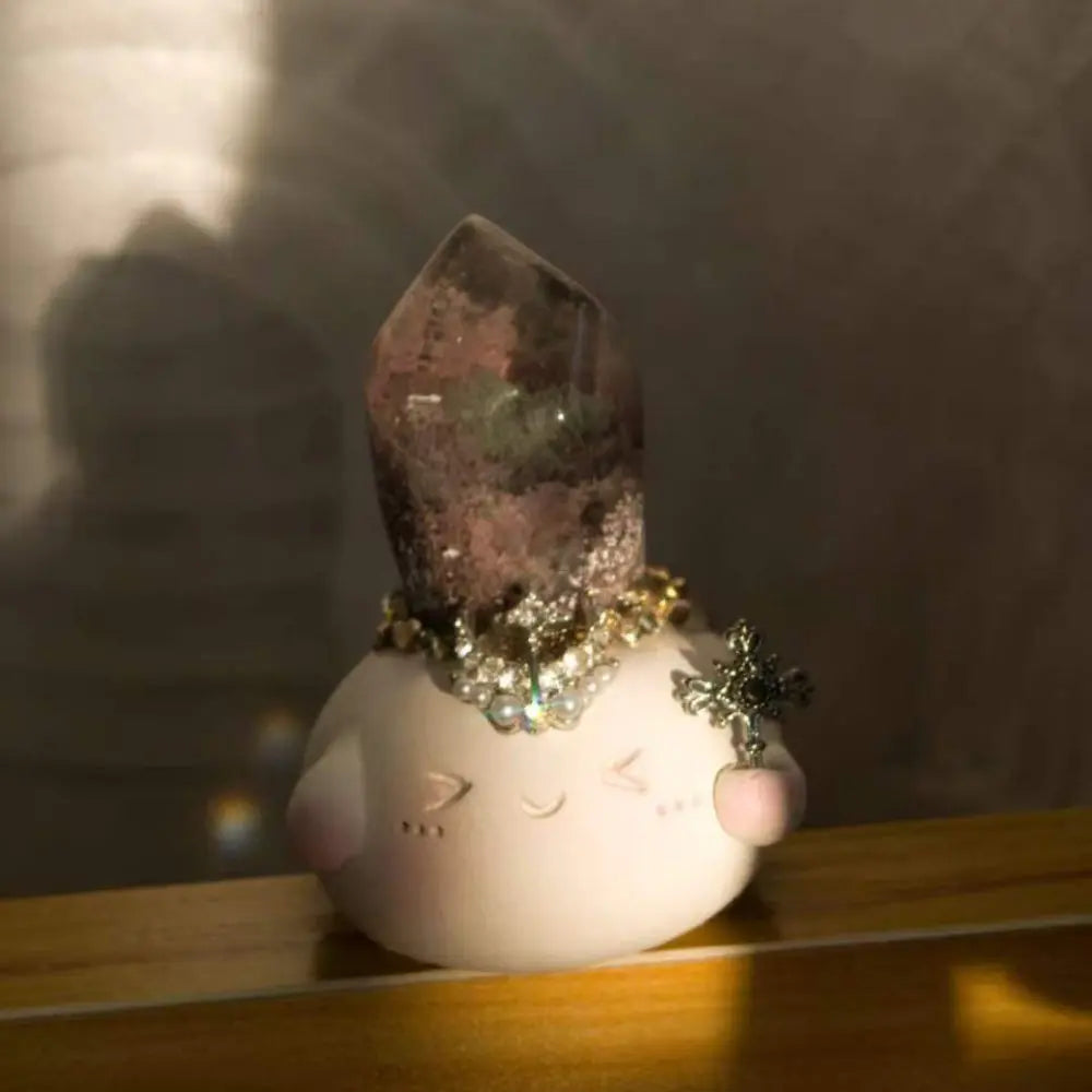 Customize | Mini Forest Green Phantom Quartz Crystal Pet Shinepurity