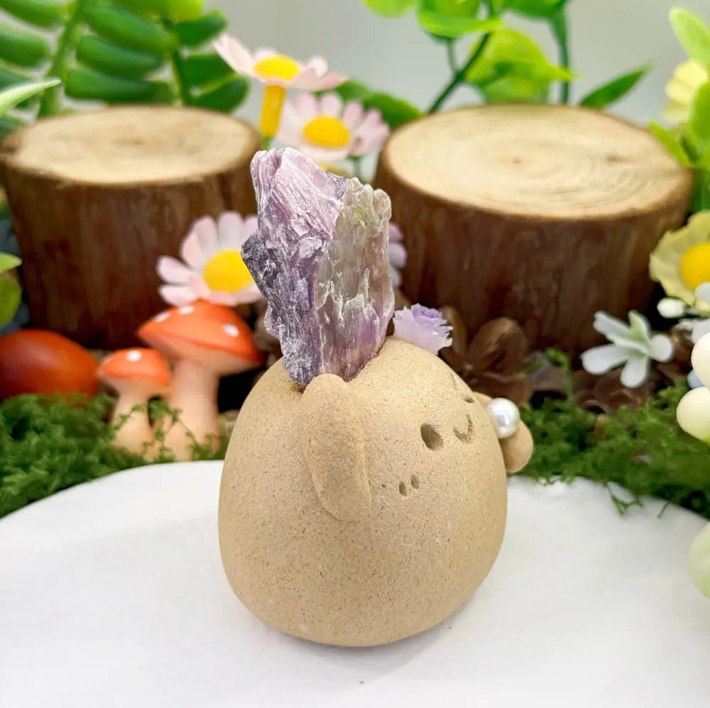 A Gentle and Steady Lepidolite Crystal Pet Shinepurity