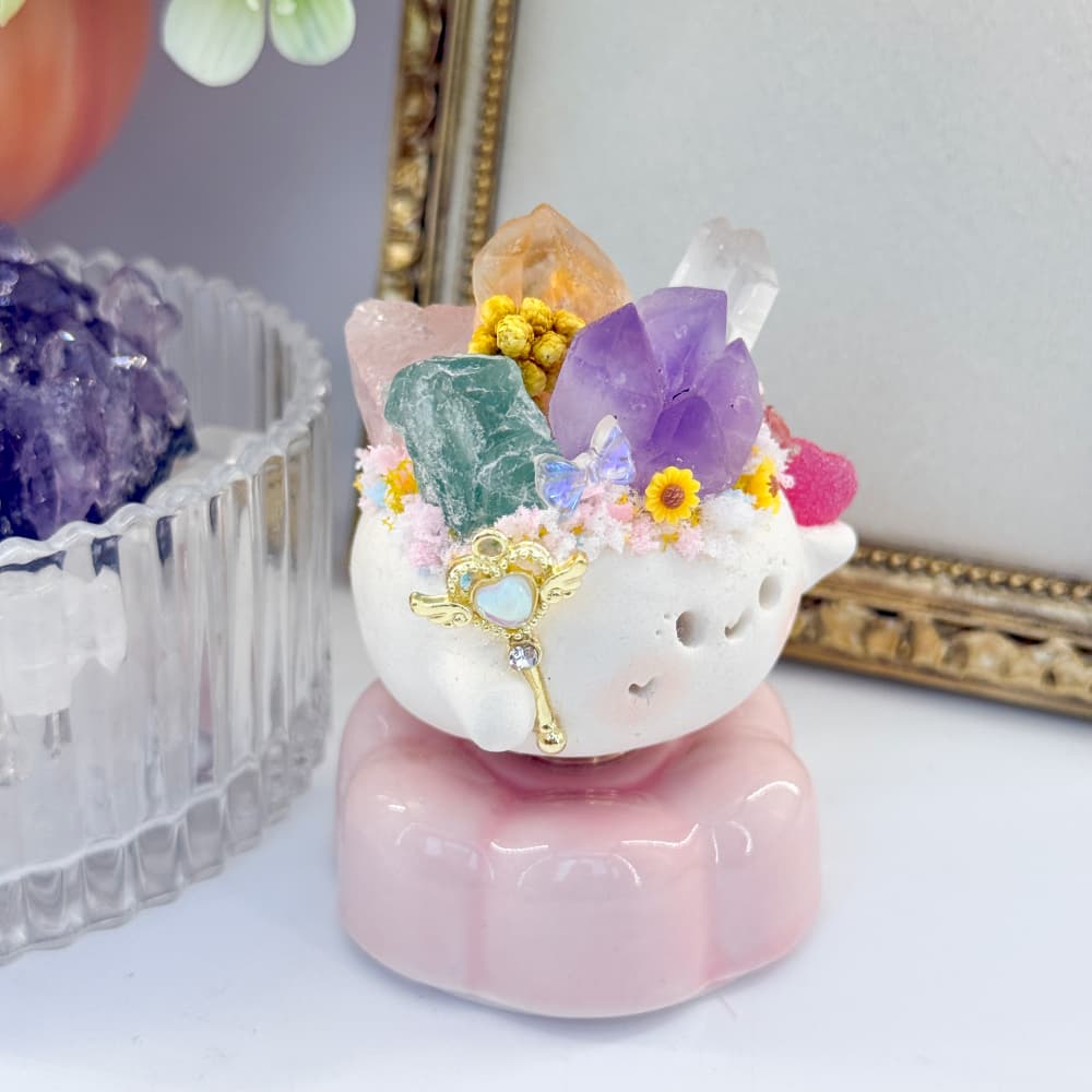 Tiny Rotating Crystal Pet Figurine Shinepurity