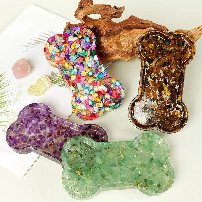 Cute Crystal Chip Bone Multi-Functional Tray Shinepurity