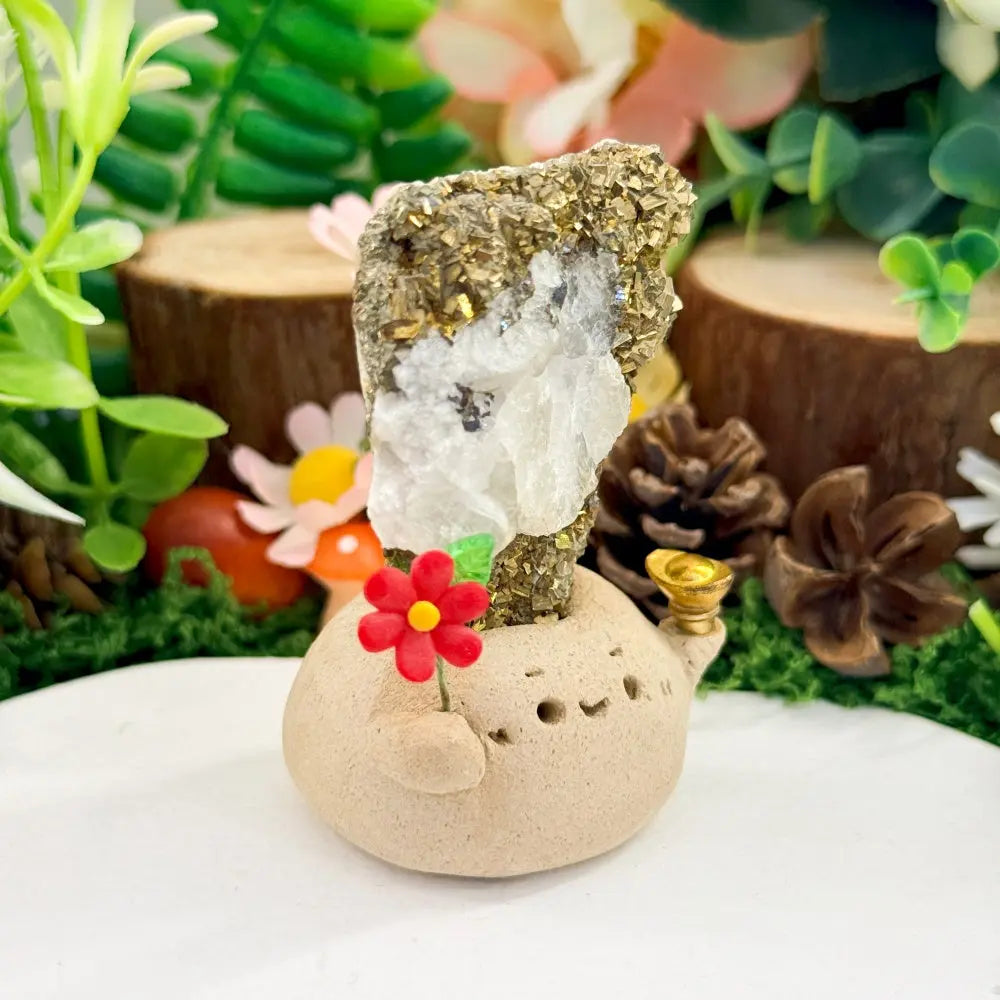 Pyrite Crystal Pet A Gentle Sense of Strength Shinepurity