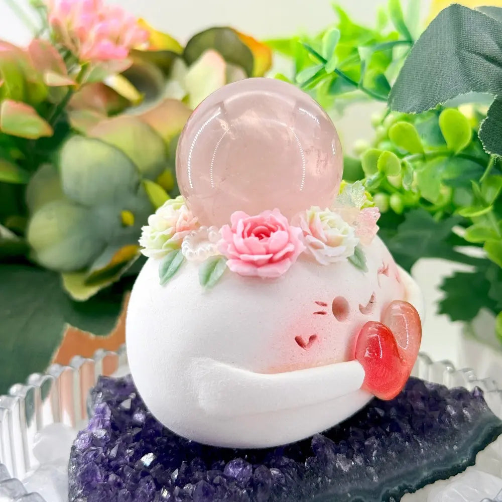Rose Quartz Crystal Pet A Quiet and Gentle Little Presence Shinepurity