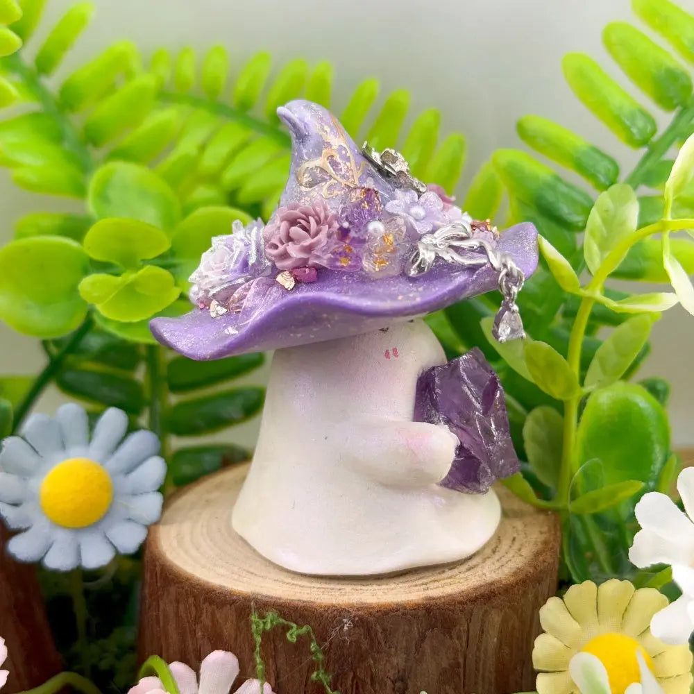 Designer Limited Edition | Amethyst Magic Hat Guardian Crystal Pet Shinepurity