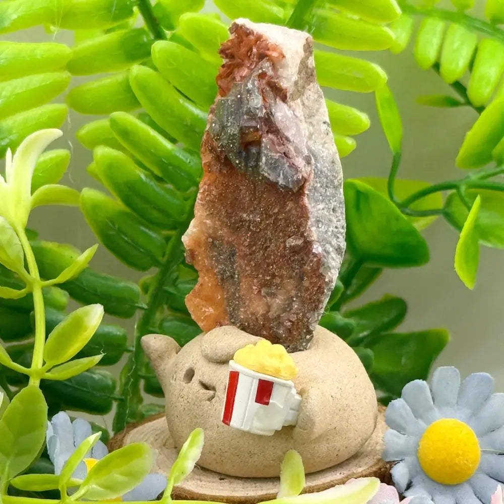 Energy Guardian Pyrite & Calcite Crystal Pet Shinepurity