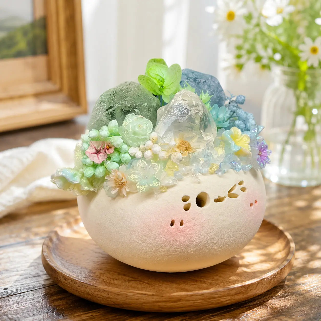 Forest Garden Crystal Pet Handmade Decor Shinepurity