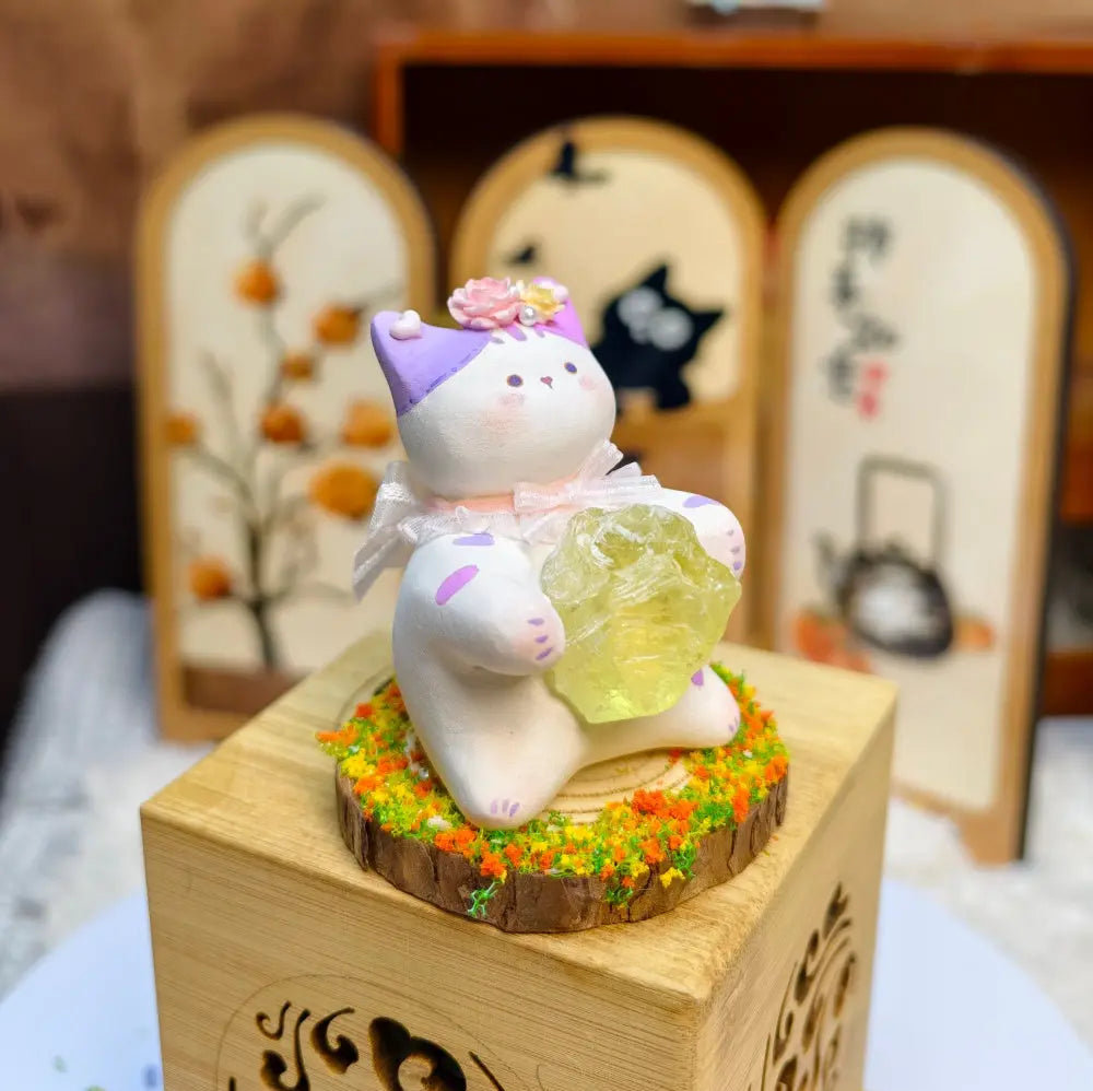 Customize | Citrine Crystal Pet Cat with Sunshine Shinepurity