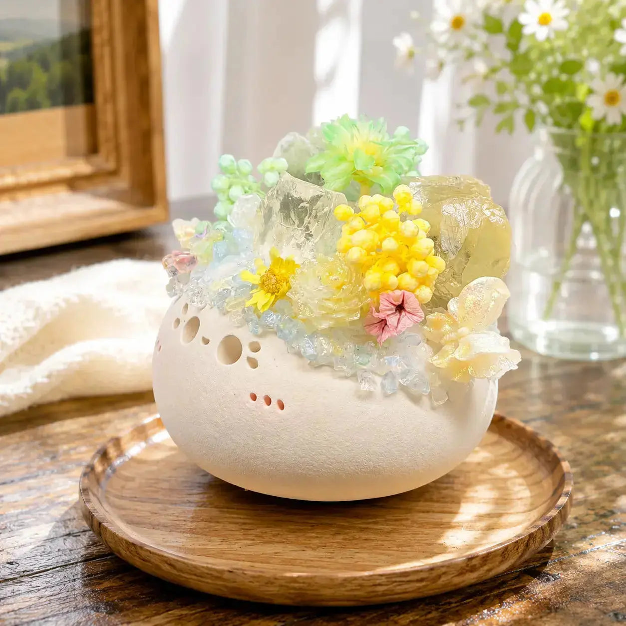 Spring Garden Crystal Pet Decor Shinepurity