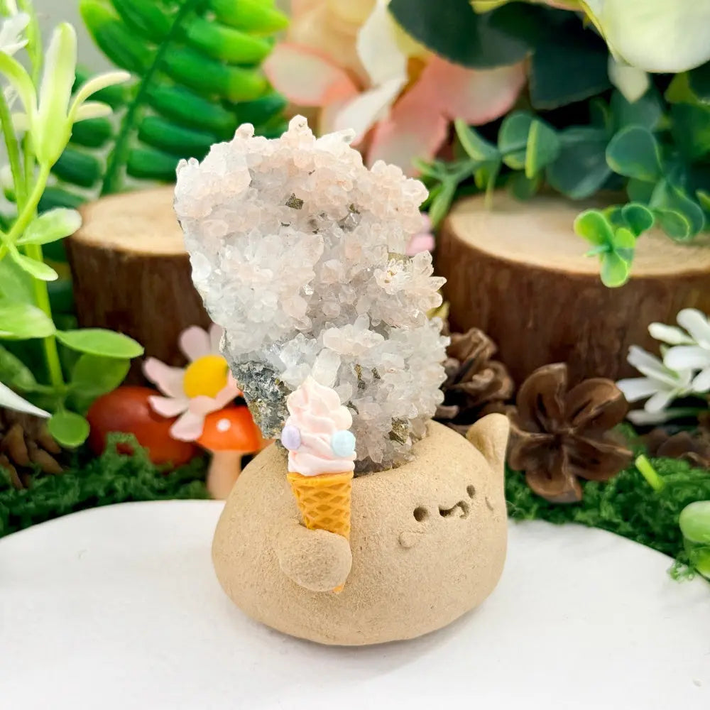 Red Quartz Crystal Pet A Sweet Little Moment of Joy Shinepurity