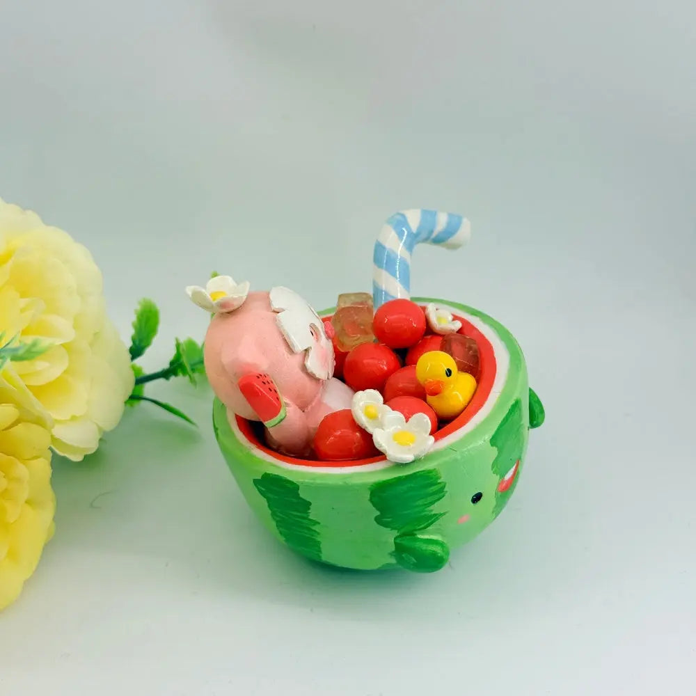 Designer Limited Edition| Dessert Collection Watermelon Figurine A Bite of Summer Joy Shinepurity
