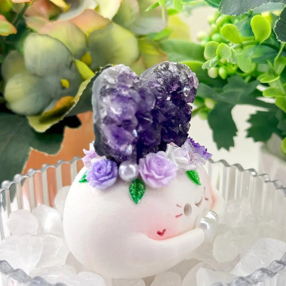 Amethyst Heart Crystal Pet Bringing Softness into Everyday Life Shinepurity
