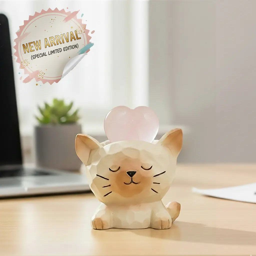Lucky Crystal Kitty Pet - Your Desk Buddy Shinepurity