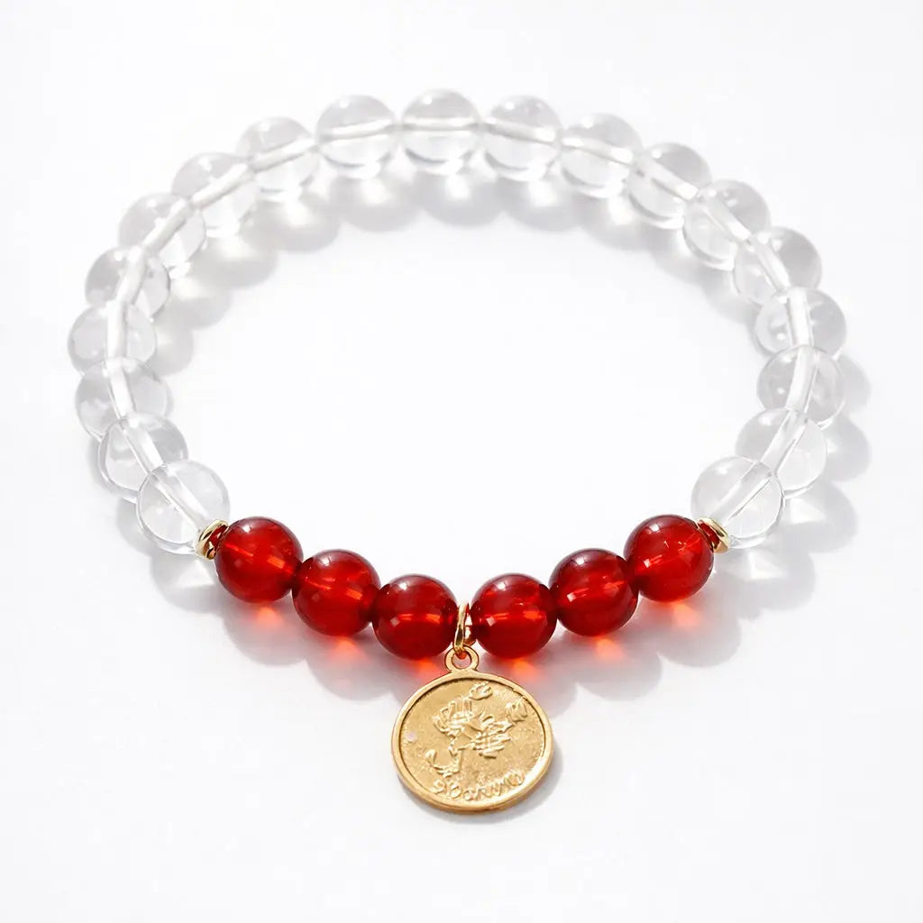 Natural Zodiac Crystal Healing Bracelet Shinepurity