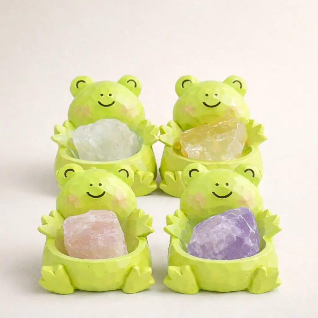 Lucky Glow Crystal Frog — Mini Desk Pal Shinepurity