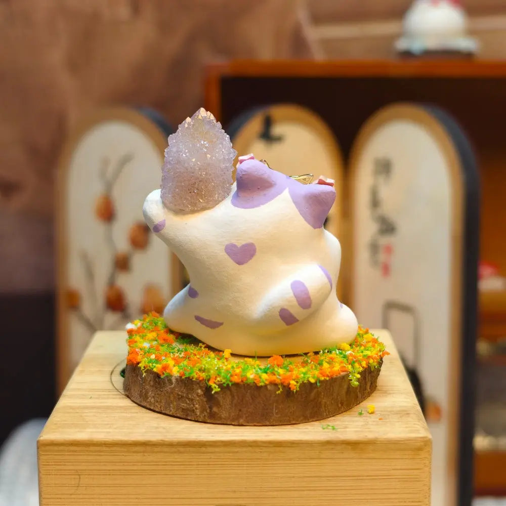 Designer Limited Edition | Relaxing Spirit Quartz Crystal Pet Cat Shinepurity