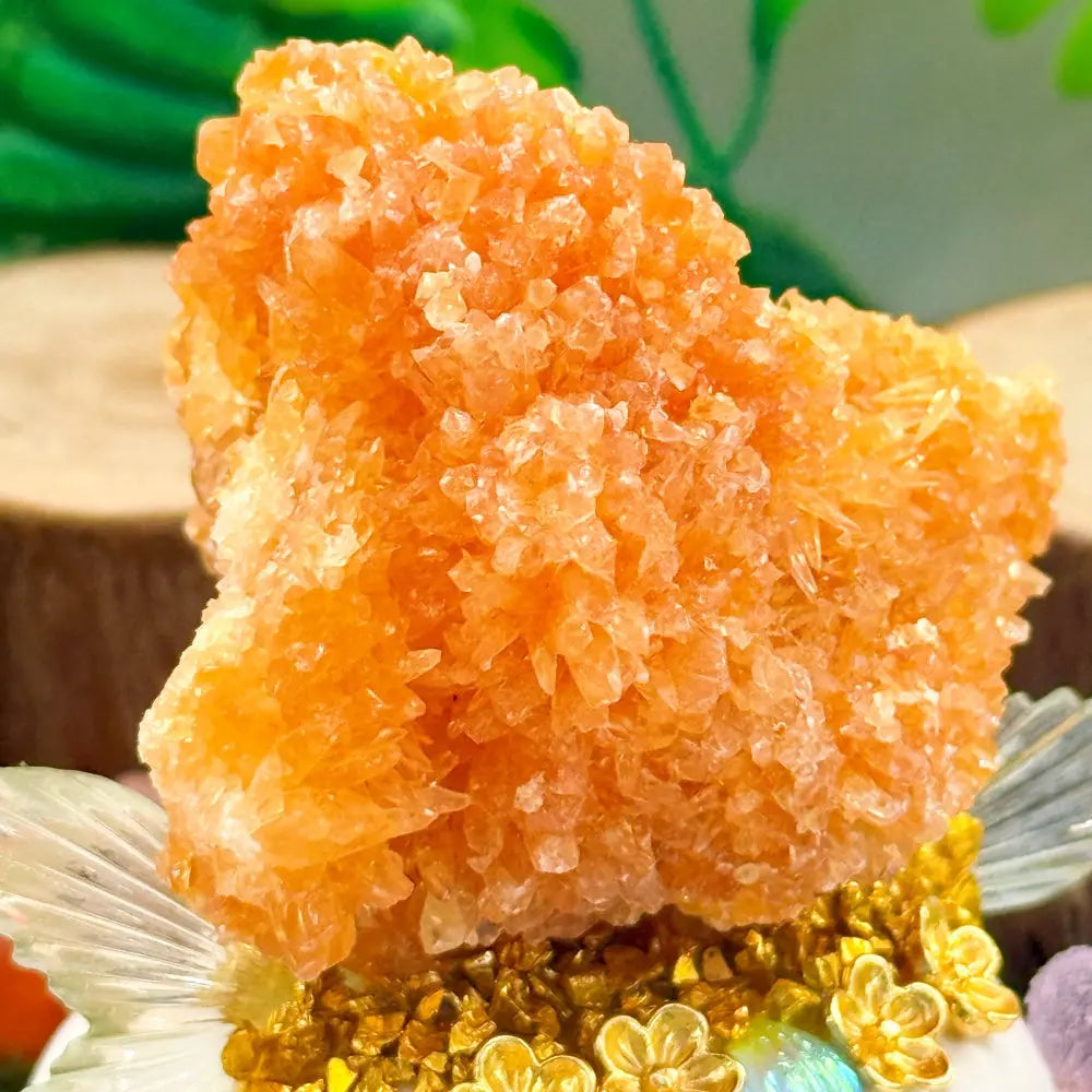 Red Calcite Crystal Pet – A Sunny Touch for Your Space Shinepurity