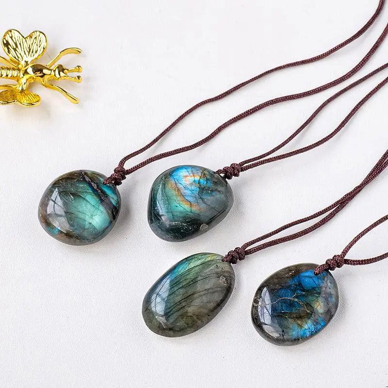 Natural Crystal Labradorite Pendant Necklace - Shinepurity