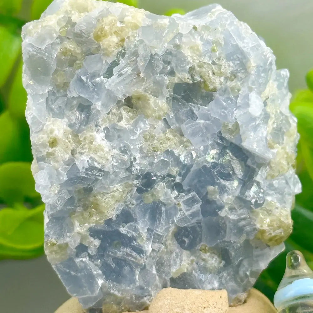Soothing Blue Energy Blue Calcite Crystal Pet Shinepurity