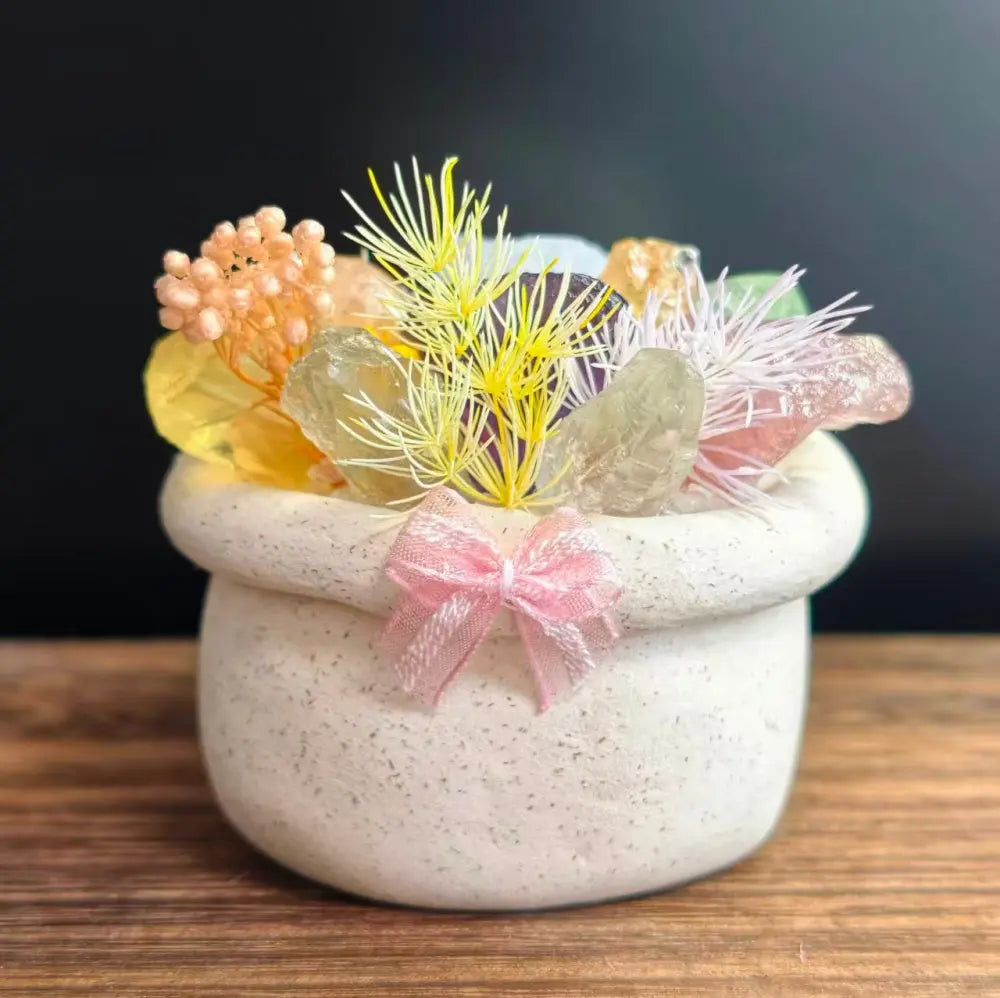 Customize | Little Garden of Good Vibes — Flower-Pot Crystal Pet Shinepurity