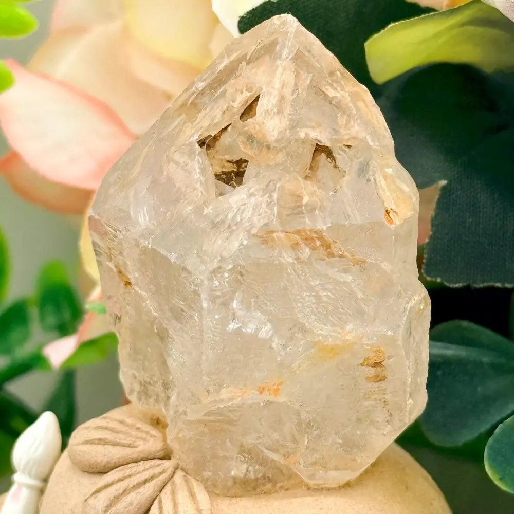 Red Skeletal Quartz Crystal Pet A Raw Yet Gentle Natural Presence Shinepurity