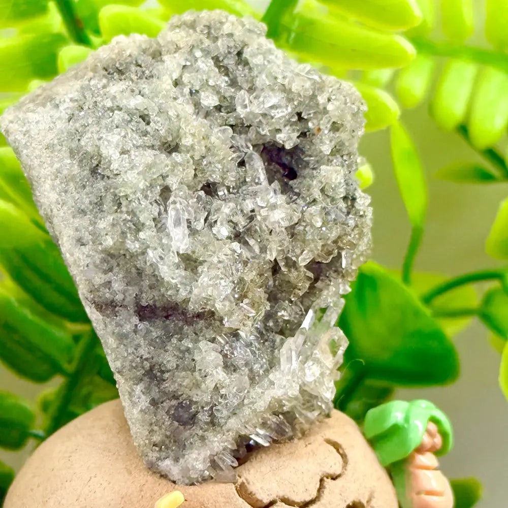 Inner Strength and Hope Green Phantom Quartz Crystal Pet Shinepurity