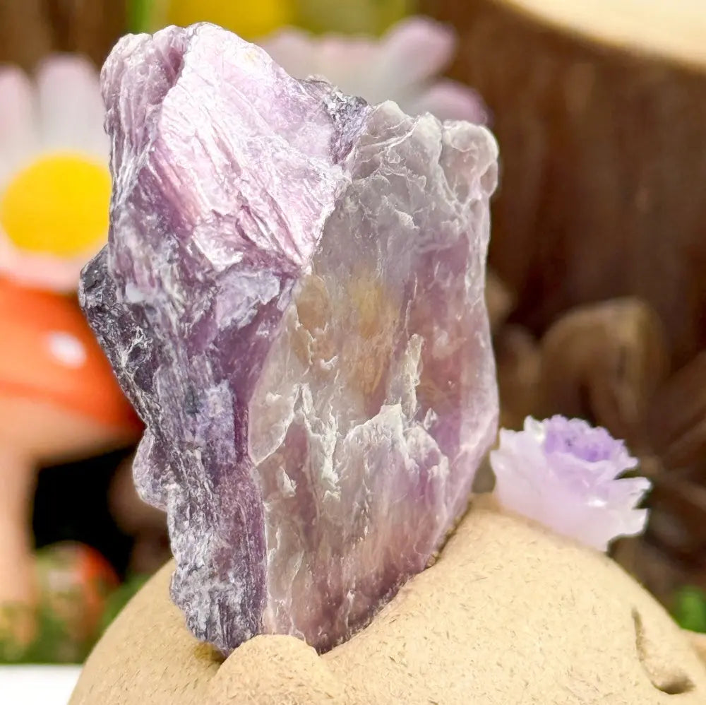 A Gentle and Steady Lepidolite Crystal Pet Shinepurity