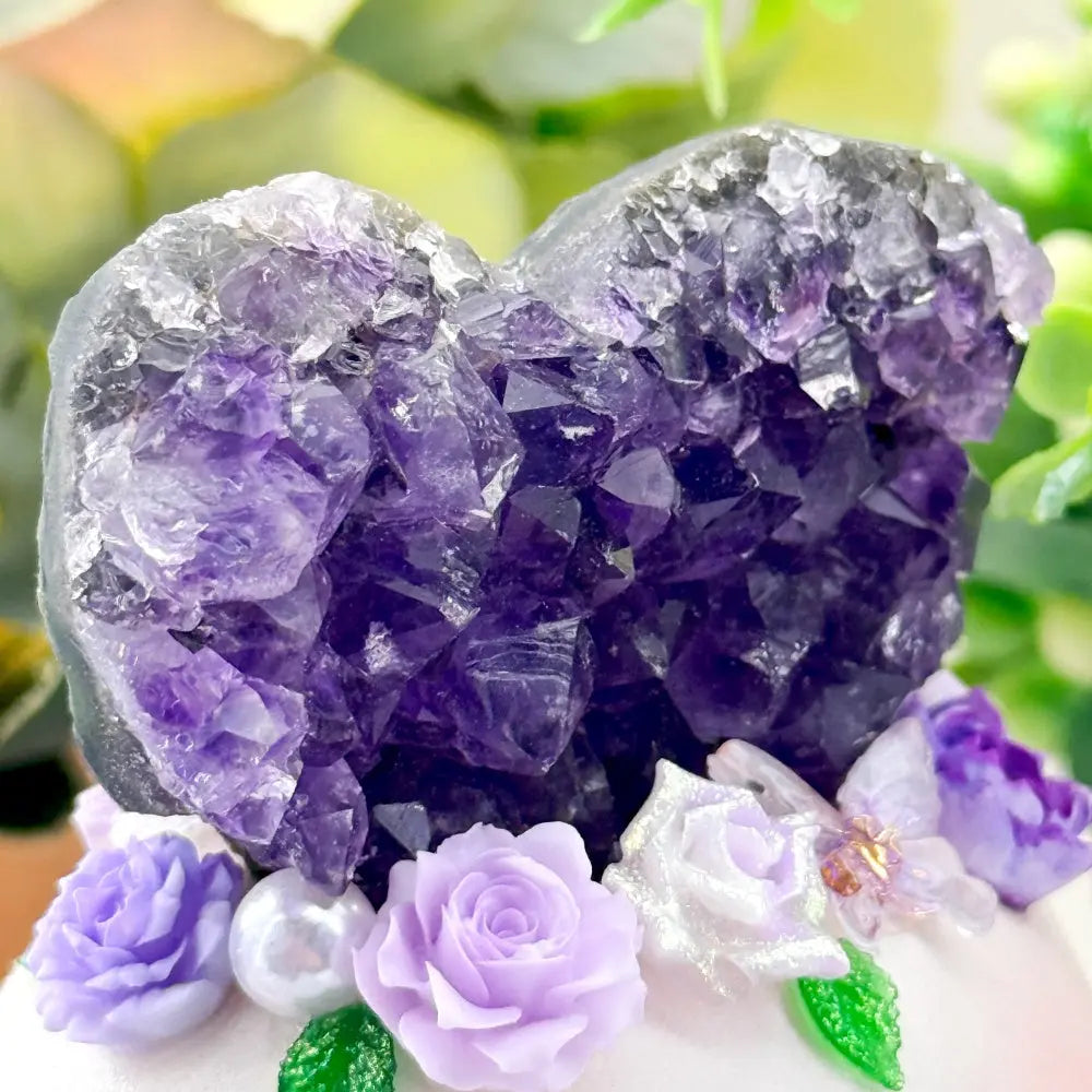 Amethyst Heart Crystal Pet Bringing Softness into Everyday Life Shinepurity