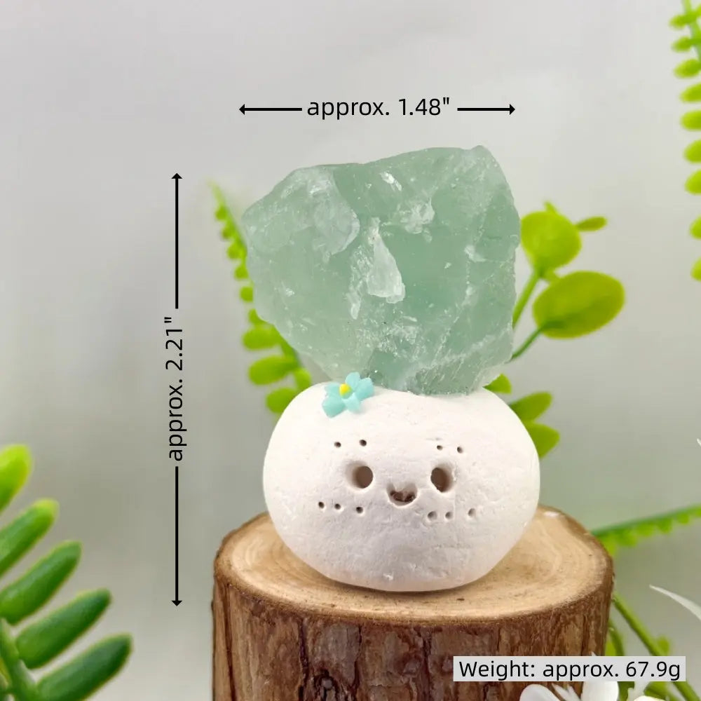 A Fresh Unobtrusive Green Fluorite Crystal Pet Shinepurity