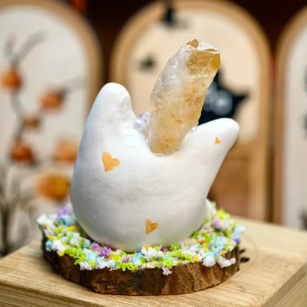 Customize | Playful Citrine Crystal Pet Cat Shinepurity