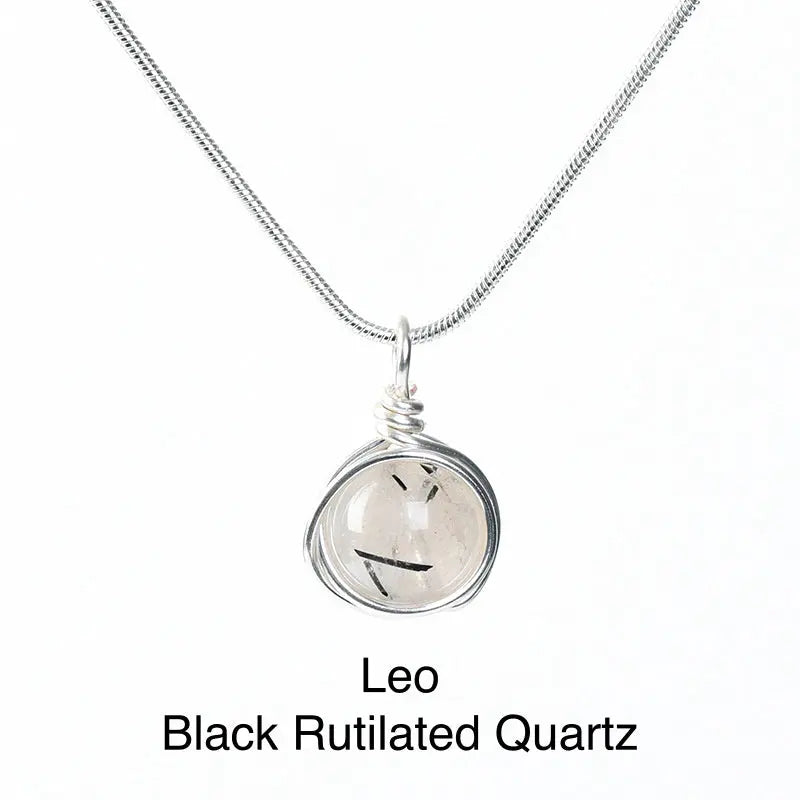 12 Zodiac Minimalist Wire-Wrapped Pendant Shinepurity