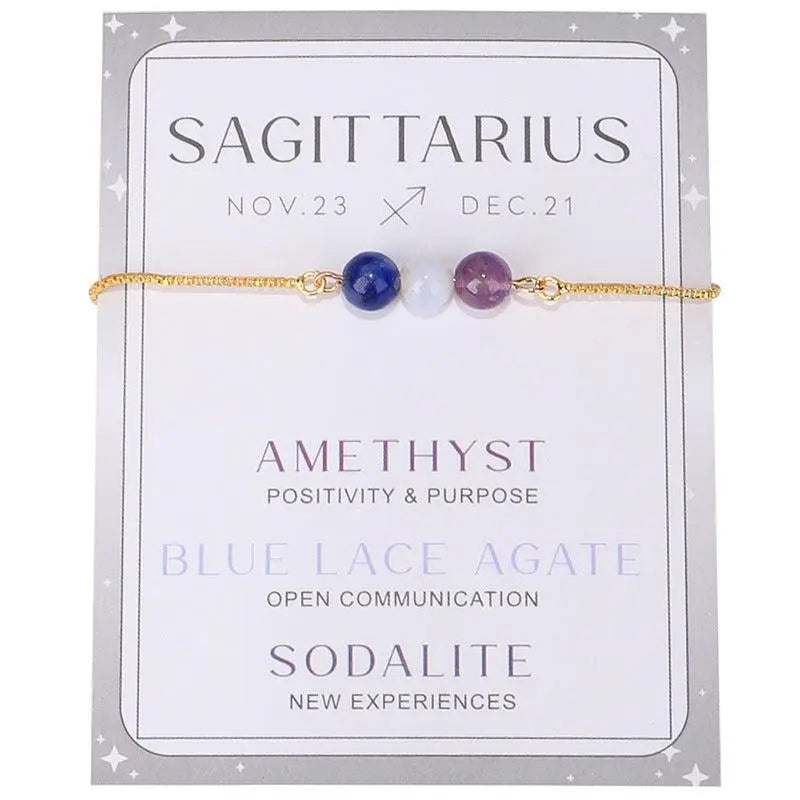 12 Zodiac Signs Beaded Bracelet - Shinepurity