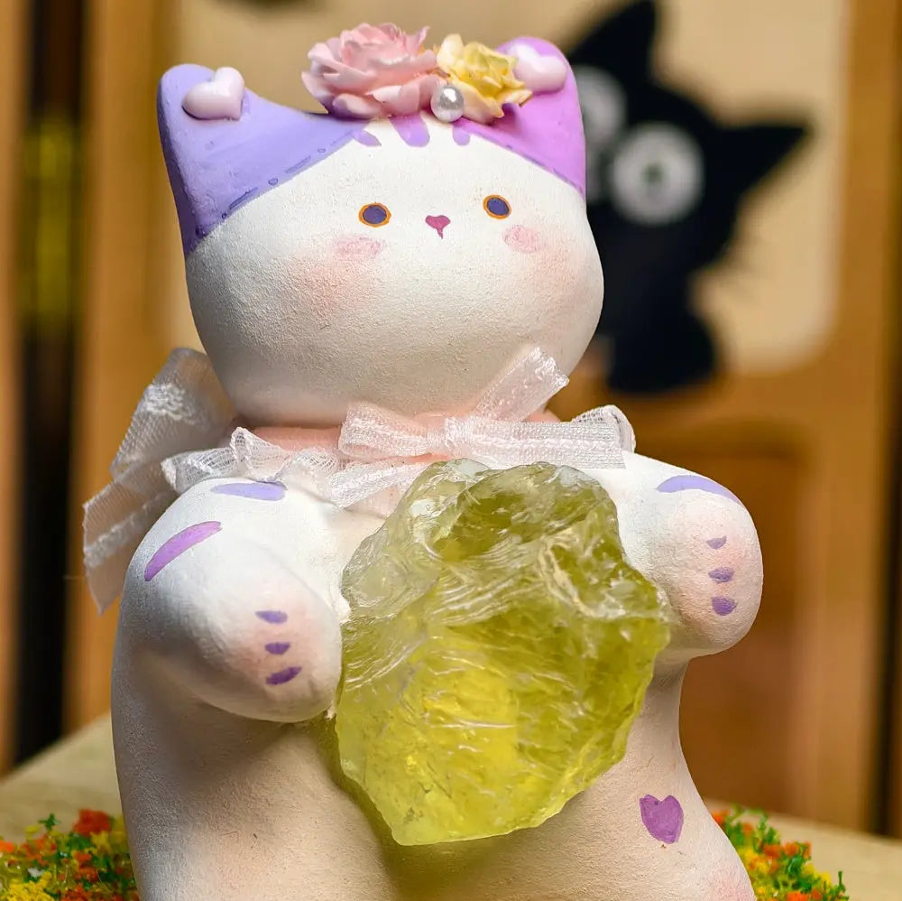 Customize | Citrine Crystal Pet Cat with Sunshine Shinepurity