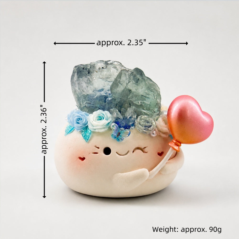 Lucky Fluorite Crystal Pet Shinepurity