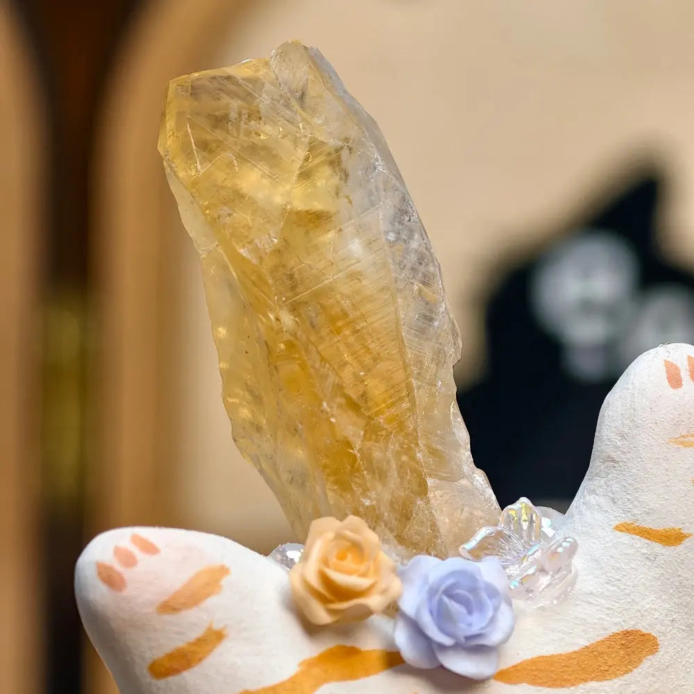 Customize | Playful Citrine Crystal Pet Cat Shinepurity