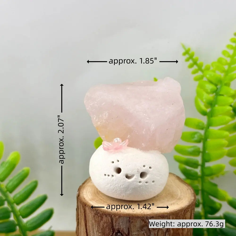 A Rose Quartz Crystal Pet to Keep Love and Peace by Your Side Shinepurity
