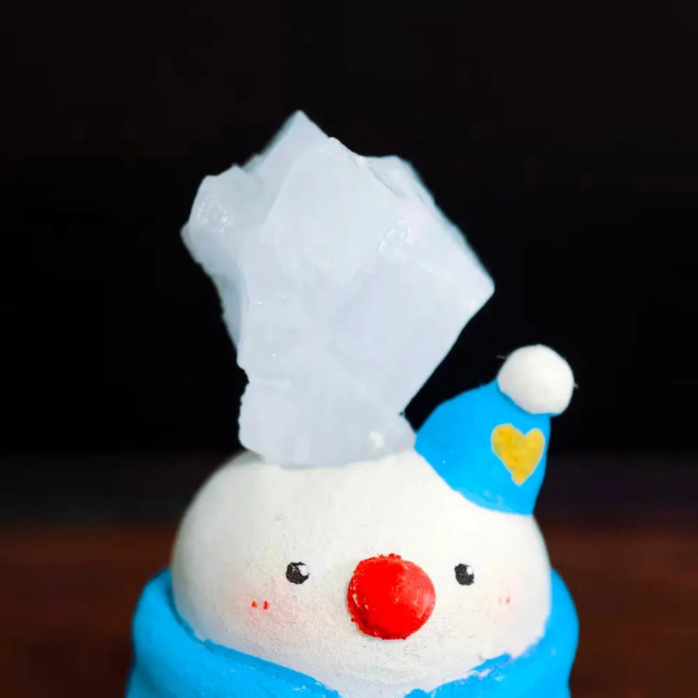 Winter-Healing Blue Calcite Snowman Crystal Pet Shinepurity