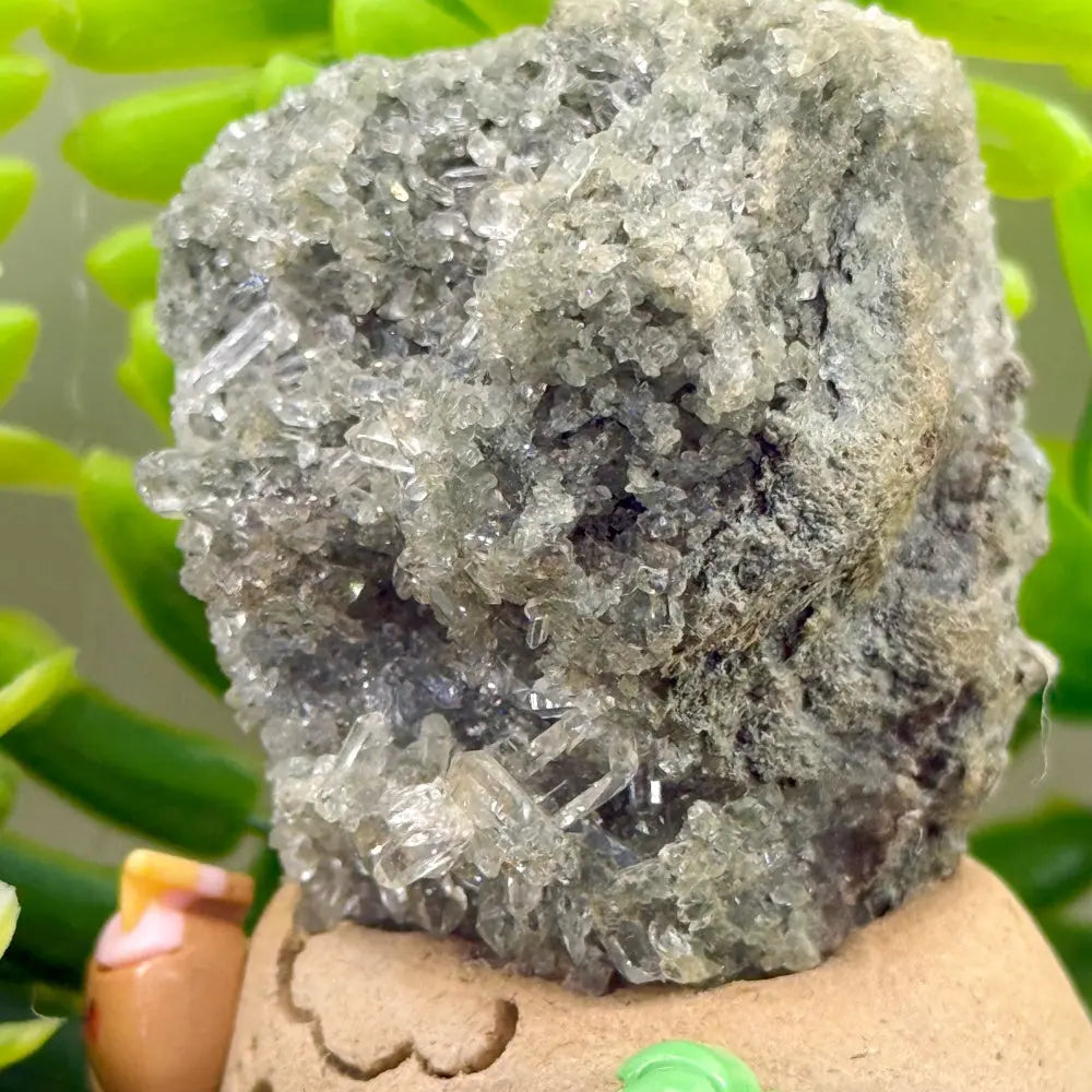 Inner Strength and Hope Green Phantom Quartz Crystal Pet Shinepurity
