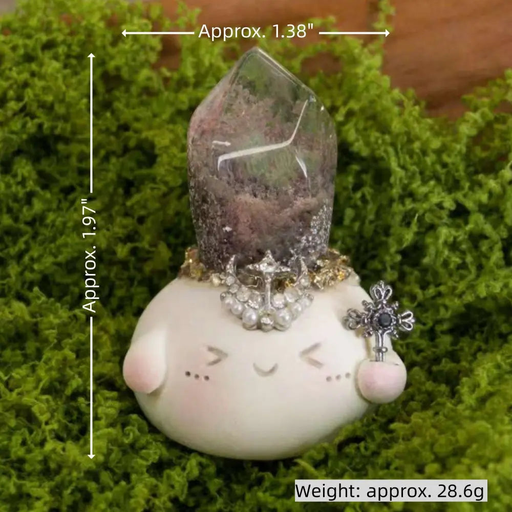 Customize | Mini Forest Green Phantom Quartz Crystal Pet Shinepurity