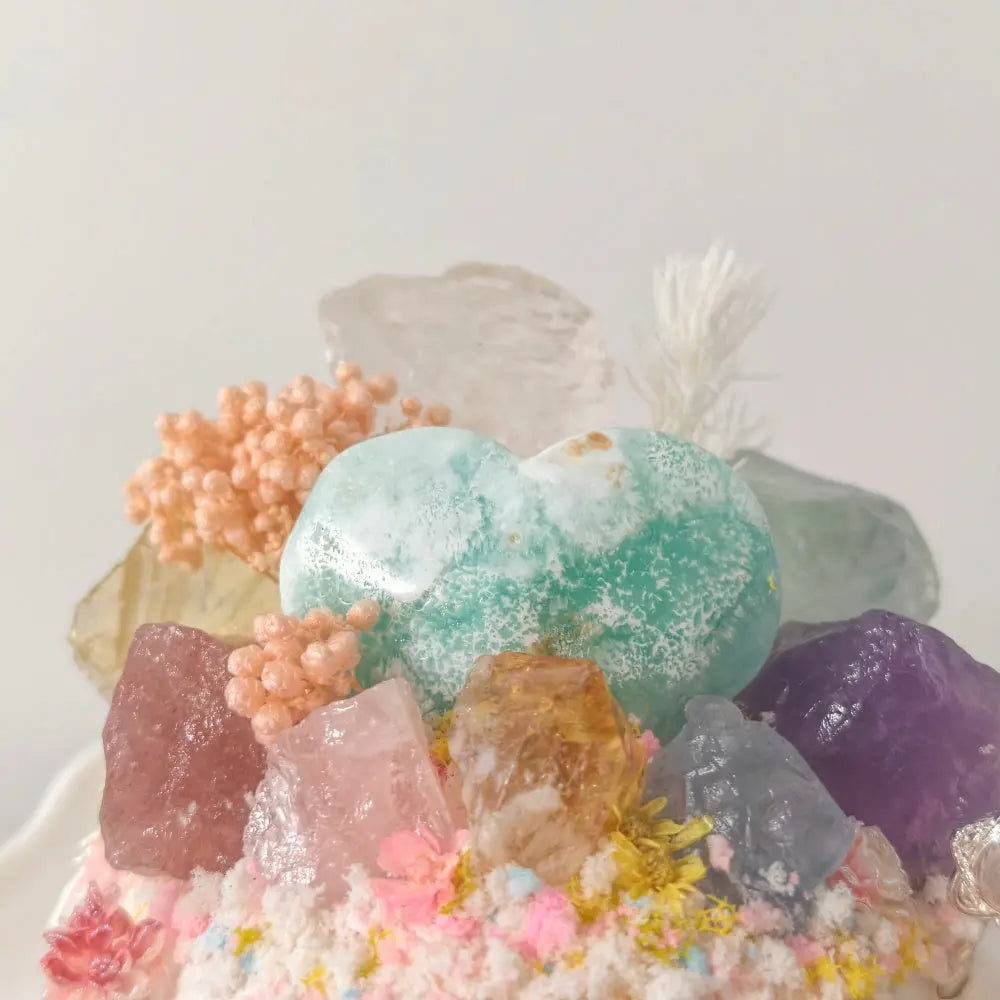 Customize | A Gentle Garden for Your Emotions Hemimorphite Heart Crystal Pet Shinepurity