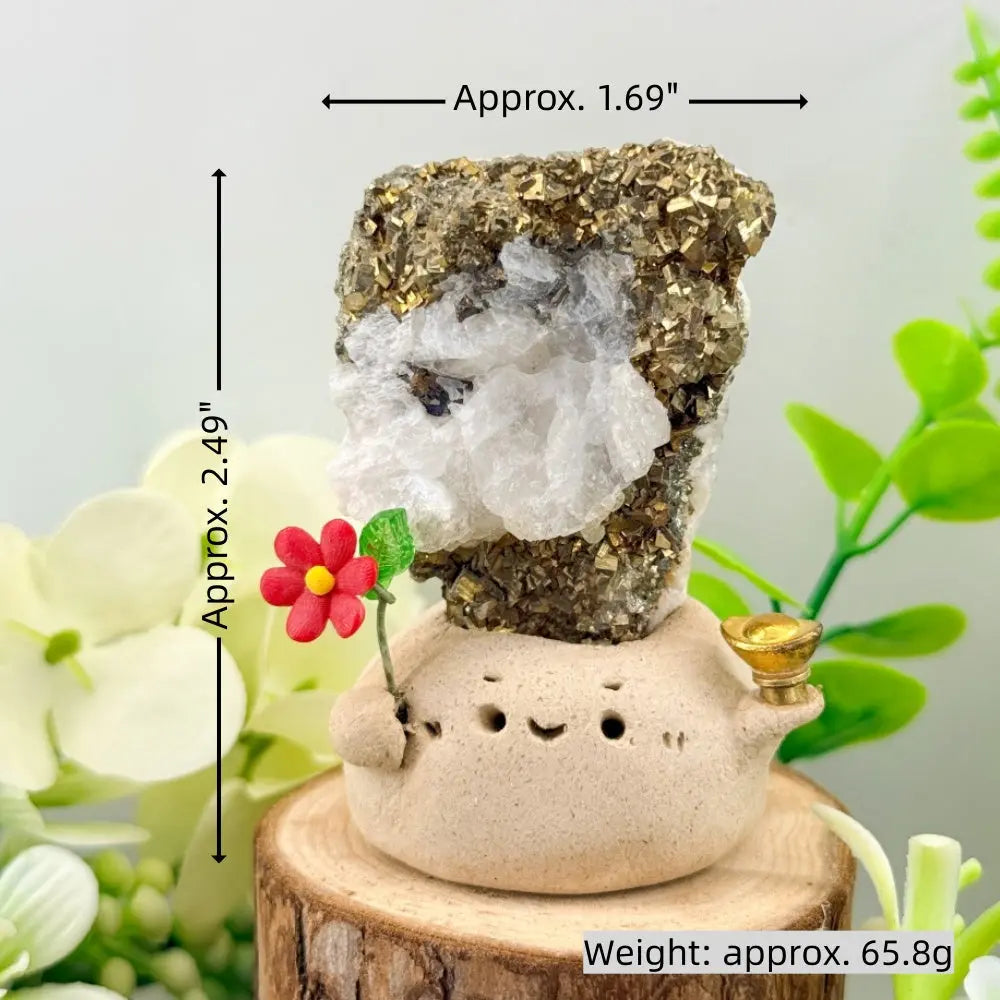 Pyrite Crystal Pet A Gentle Sense of Strength Shinepurity