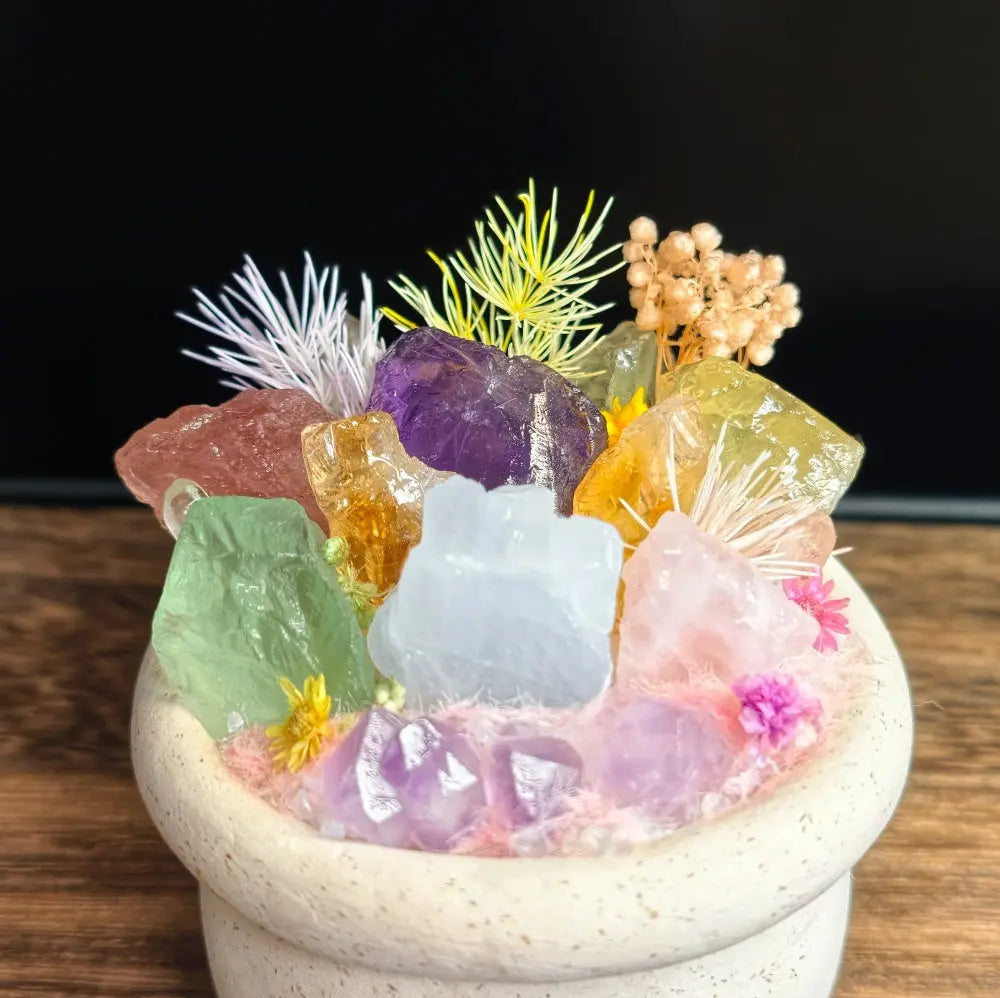 Customize | Little Garden of Good Vibes — Flower-Pot Crystal Pet Shinepurity