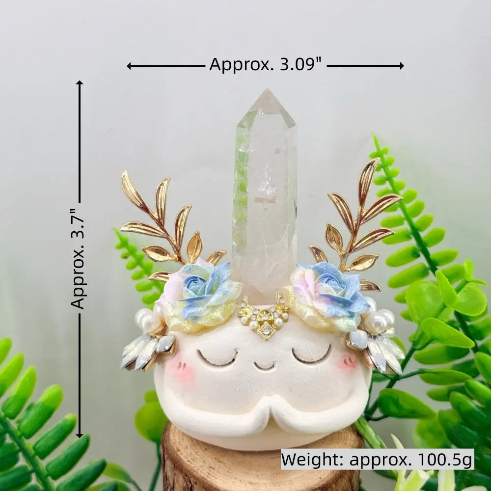 Designer Limited Edition| Clear Quartz Column Crystal Pet – Elegant and Luminous Decor Shinepurity
