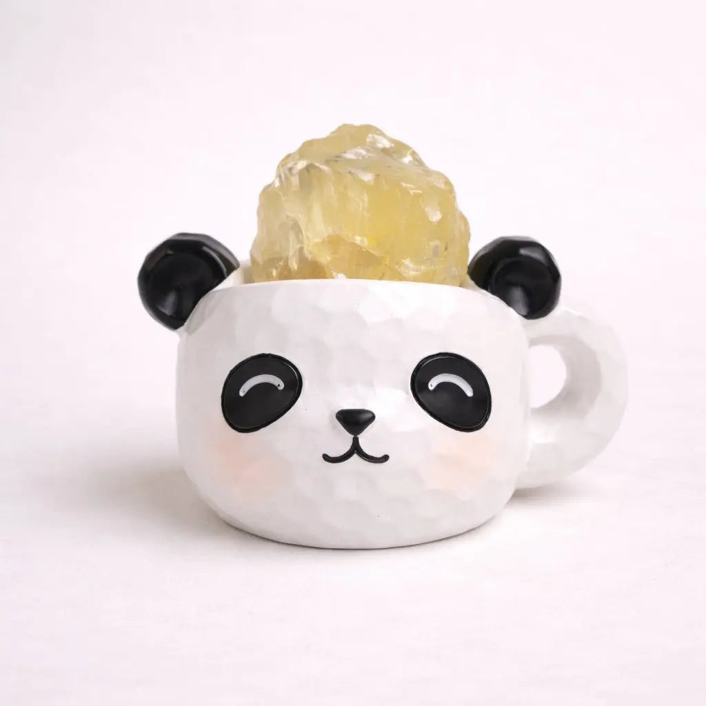 Lucky Glow Crystal Panda — Mini Desk Pal Shinepurity