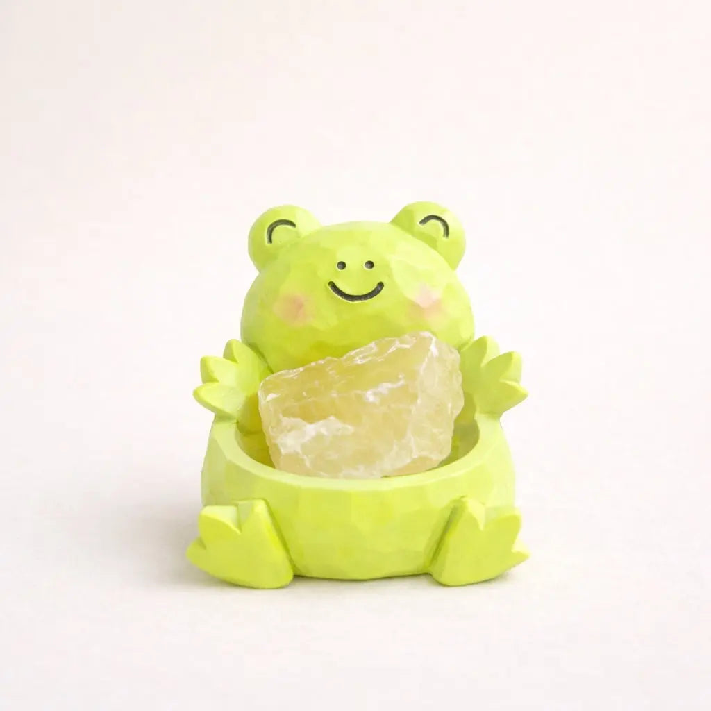 Lucky Glow Crystal Frog — Mini Desk Pal Shinepurity
