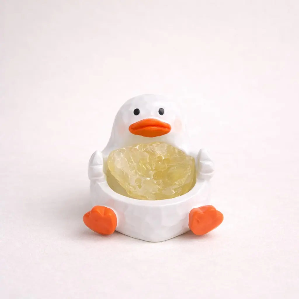 Lucky Glow Crystal Duck — Mini Desk Pal Shinepurity
