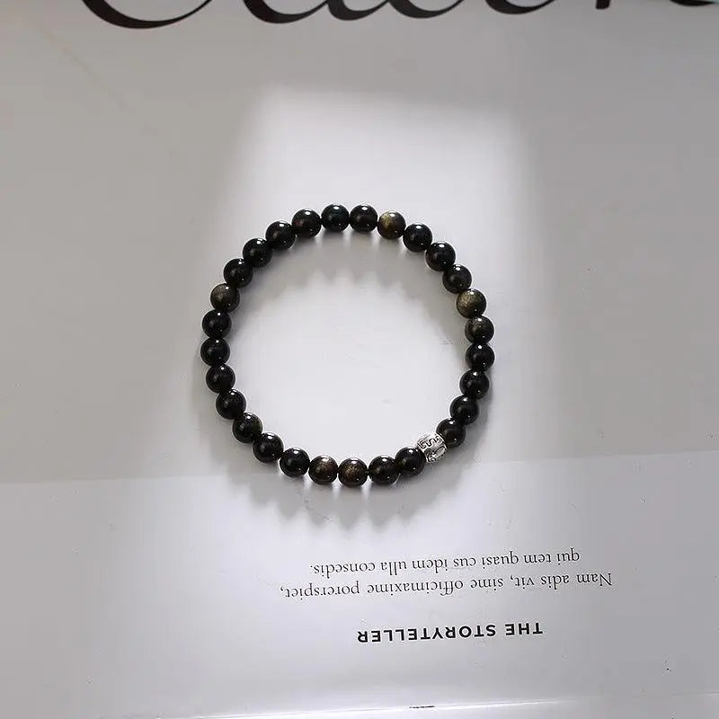 Natural Golden Obsidian Couple Bracelets - Shinepurity