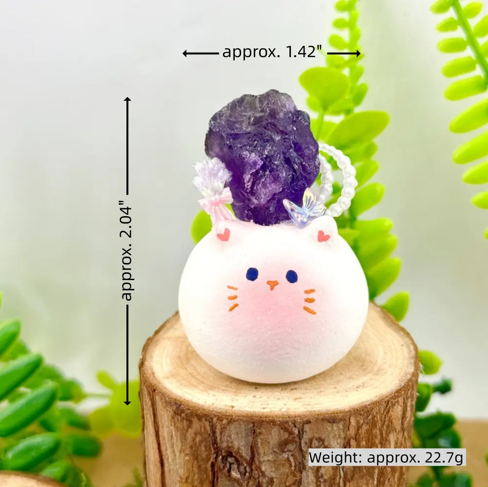 A Calming Amethyst Kitty Crystal Pet Shinepurity