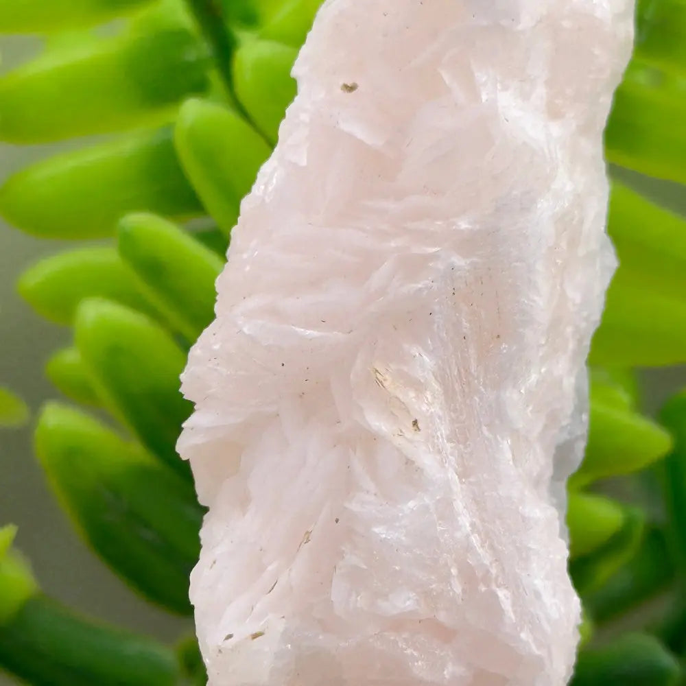 Gentle Guardian Rose Calcite Fluorite Crystal Pet Shinepurity