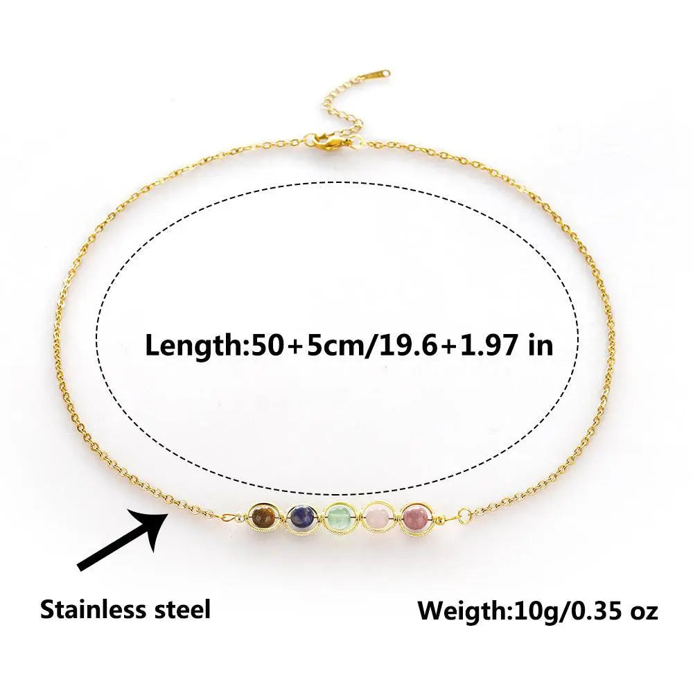 12 Zodiac Signs | Taurus - Sodalite & Rose Quartz Peapod Bead Necklace - Shinepurity